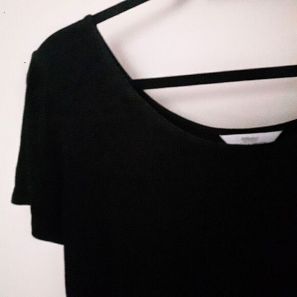 2/$35 SALE MARK & Spencer's XL Traveller knit top. Black - Picture 2 of 8